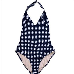 j.Crew Polkadot Halter Swimsuit
